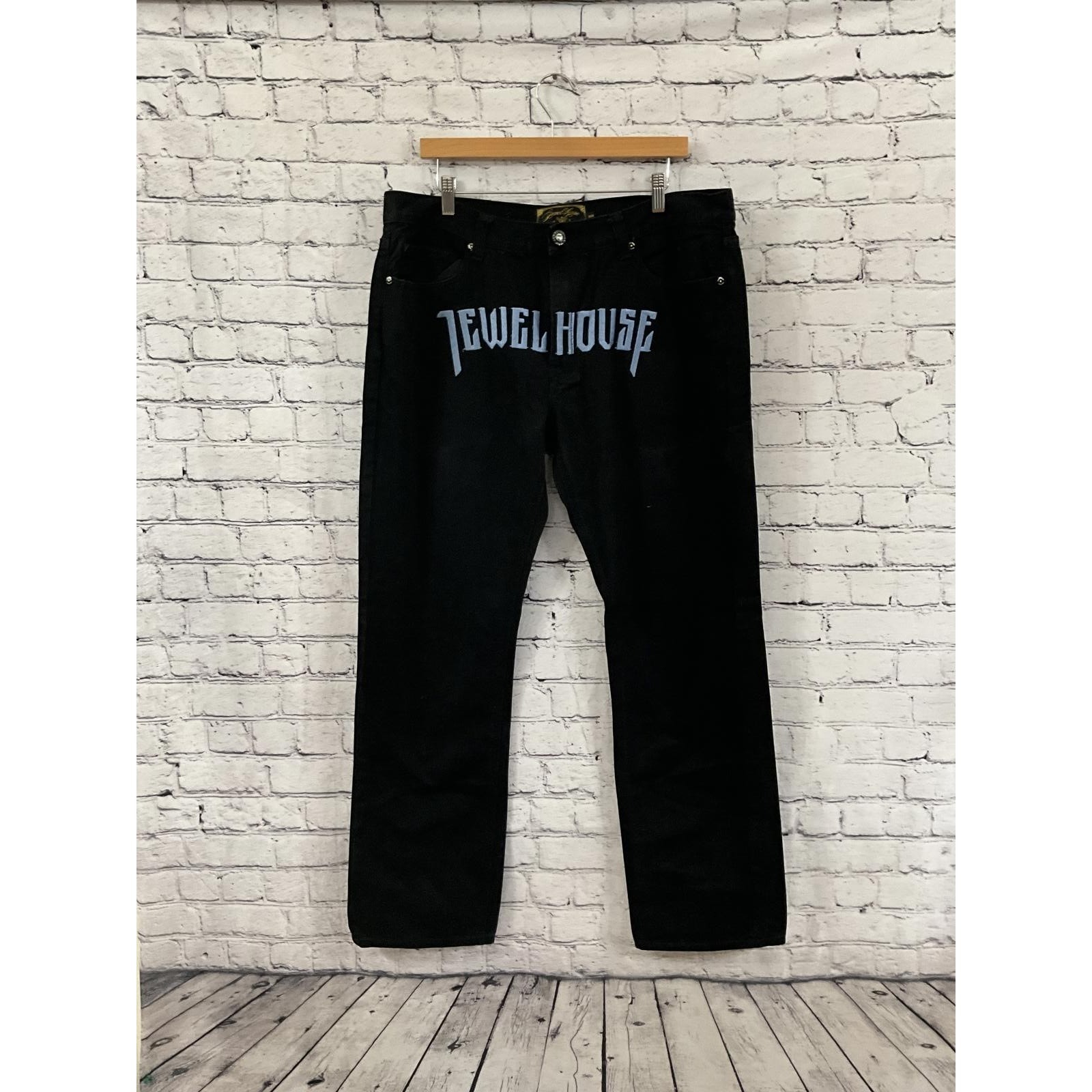 Jewel House Black Denim Men's Jeans Size 38x34
